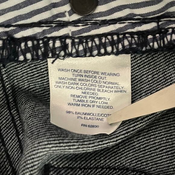 Lands' End Straight Leg Jeans Womens 14 Blue White Polka Dot Casual Denim Basic - Picture 6 of 10